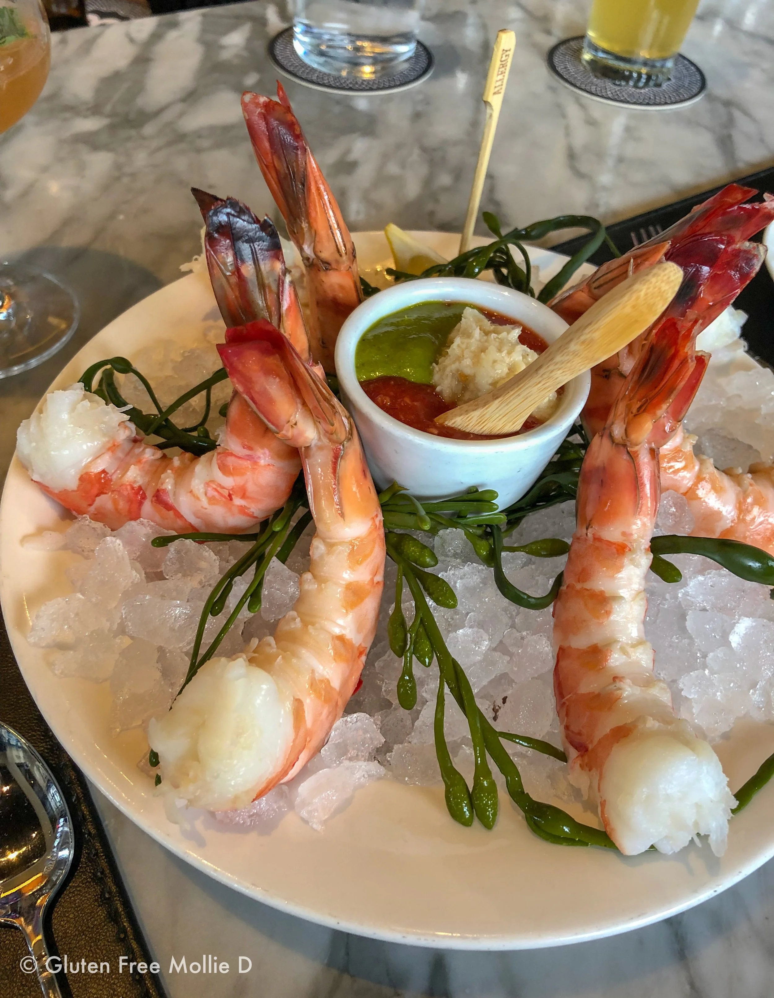 Shrimp at The Bancroft.