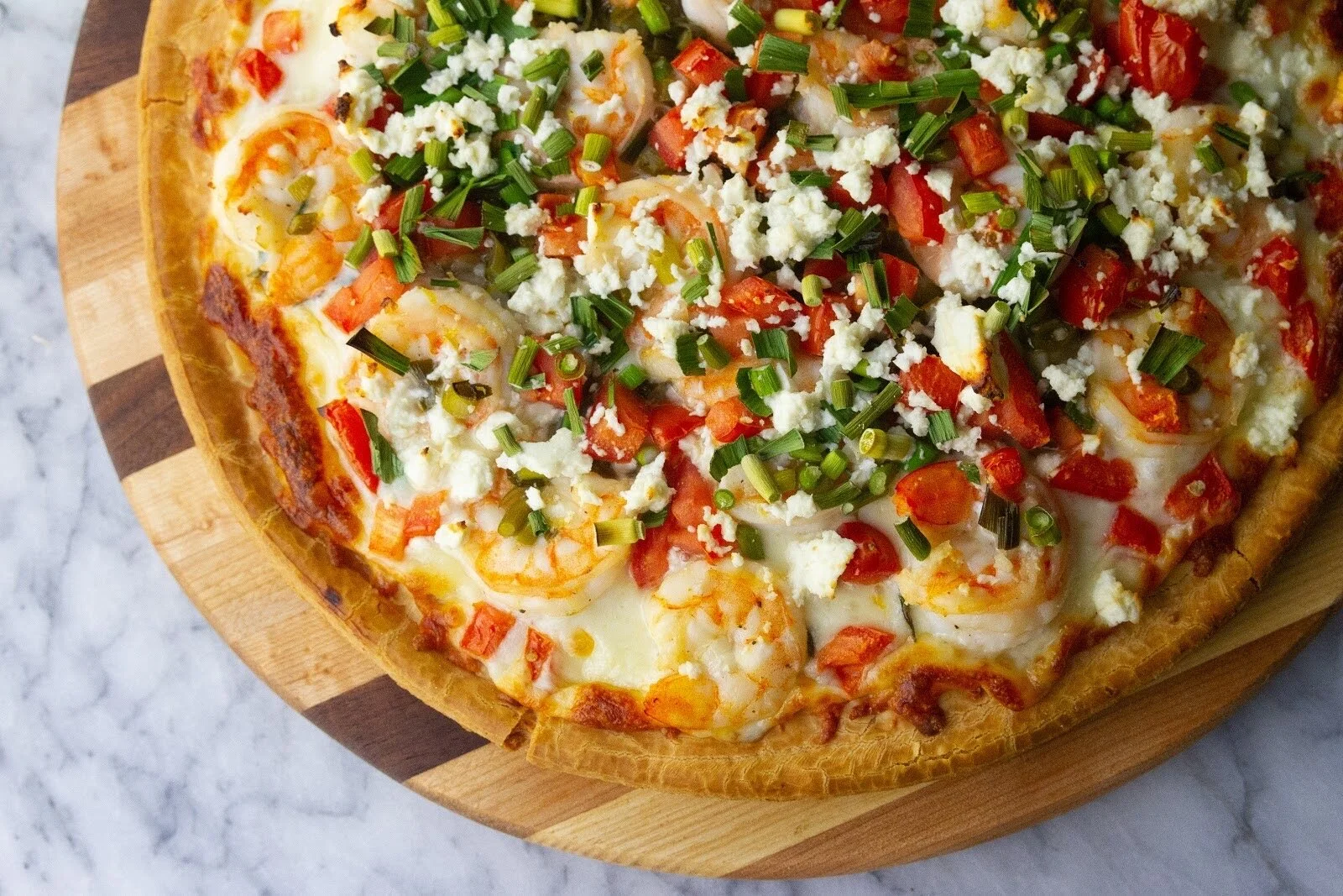 Shrimp Scampi Pizza