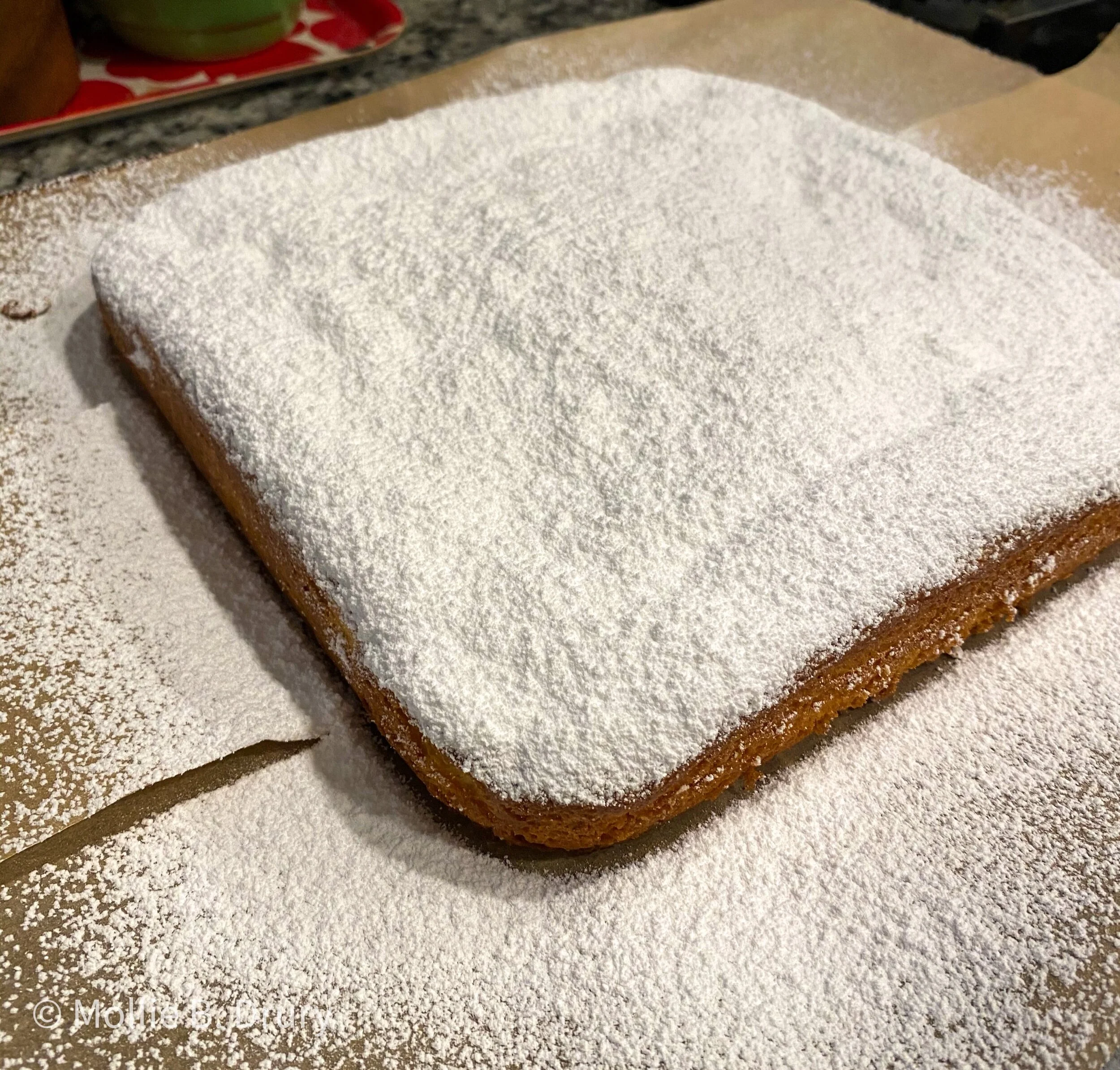 That’s a lot of powdered sugar. Worth it.