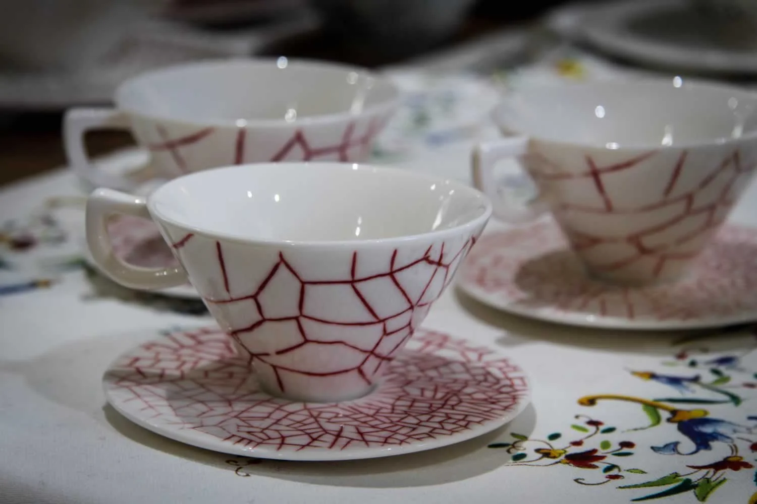 Gien Cups and Saucers