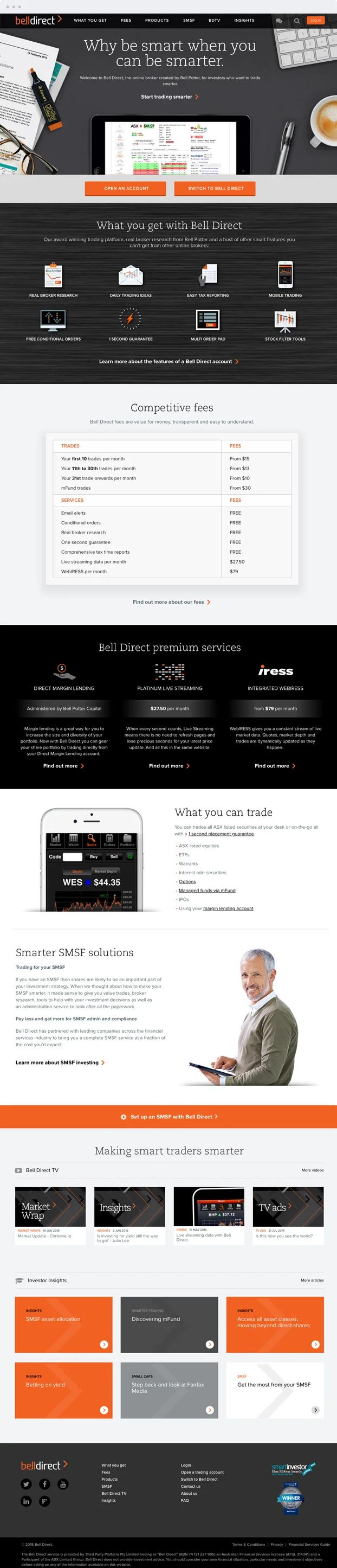 Website Design - Bell Direct