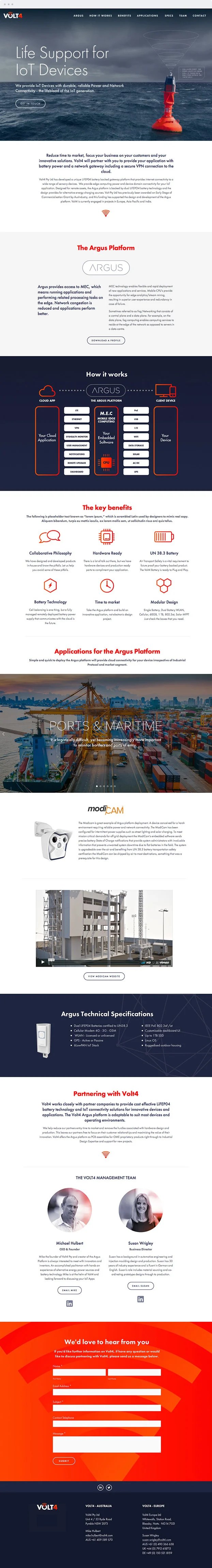 Squarespace website - Volt4