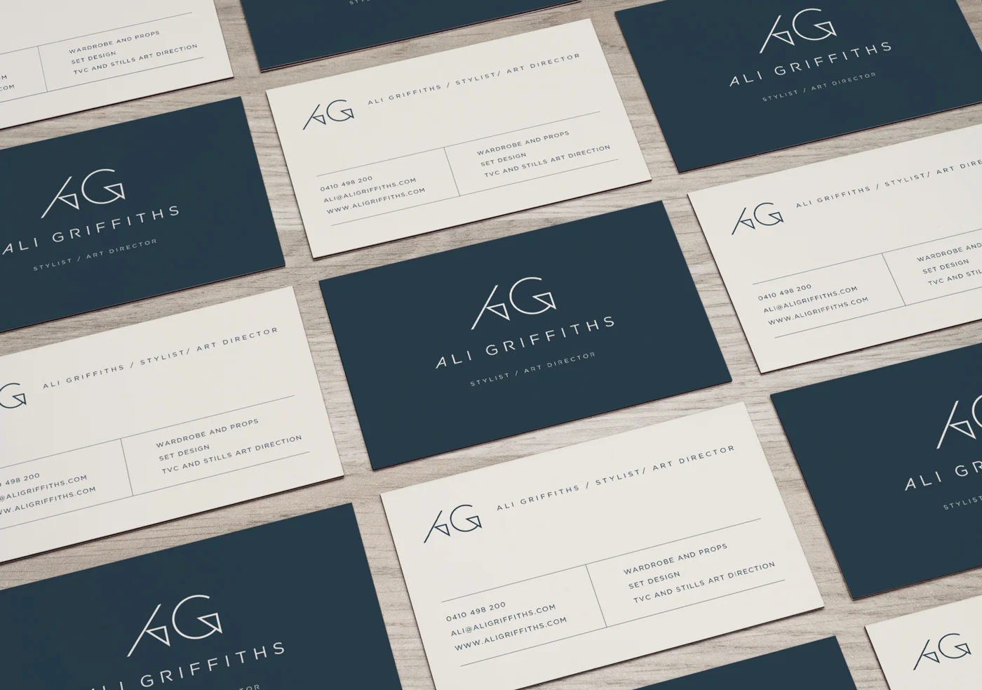Business Card Design - Ali Griffiths Stylist