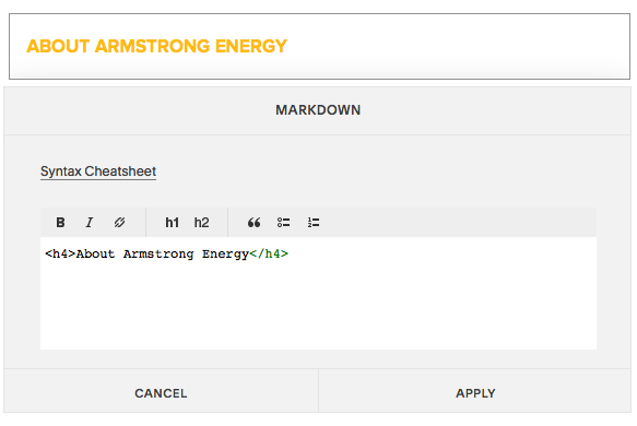 Squarespace - markdown box