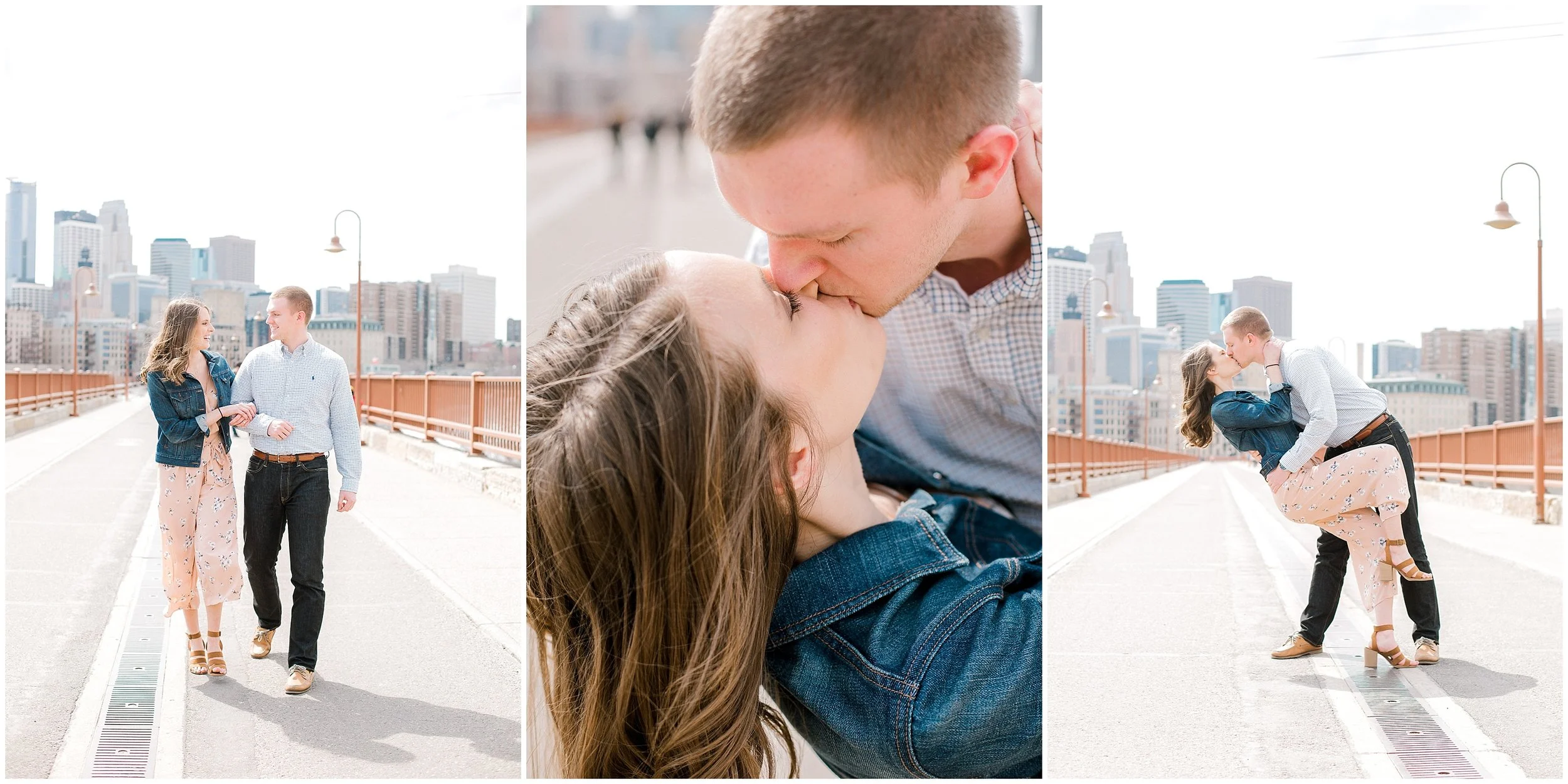 St. Anthony Main engagement session with Lauren Baker Photography Wedding photographer Minnesota