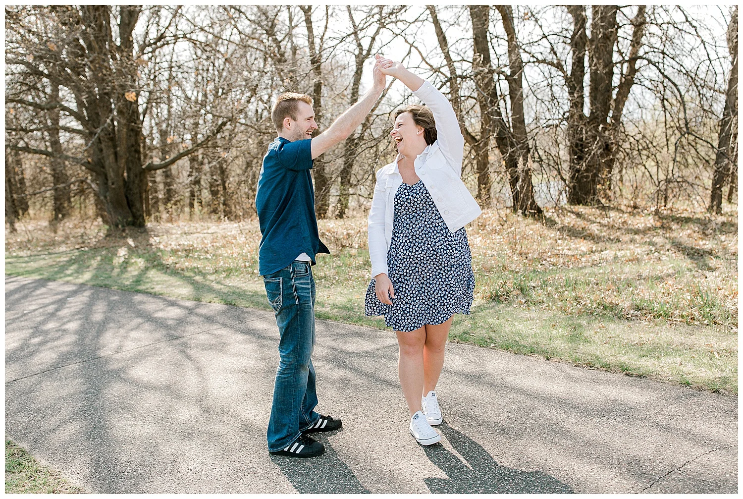 Lauren Baker Photography Rice Creek North Regional Trail Minnesota engagement session