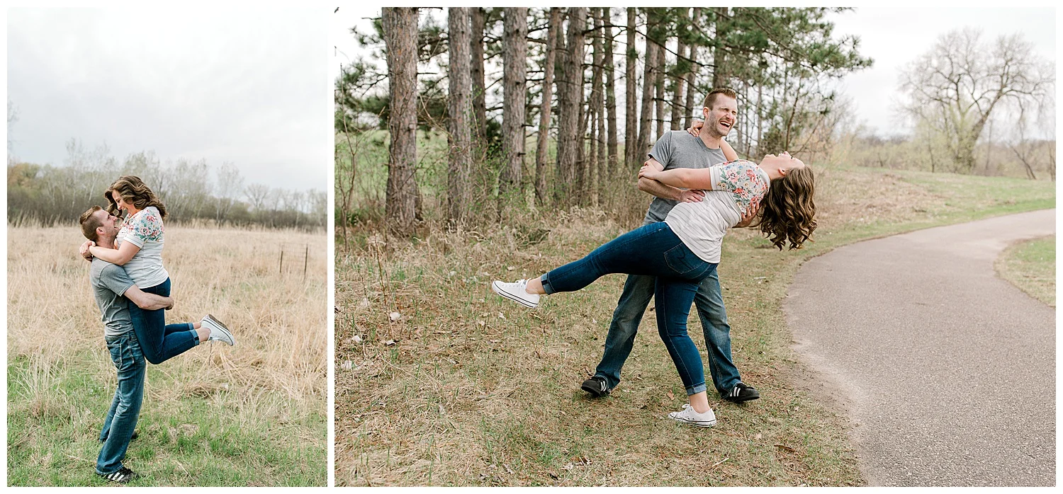 Lauren Baker Photography Rice Creek North Regional Trail Minnesota engagement session