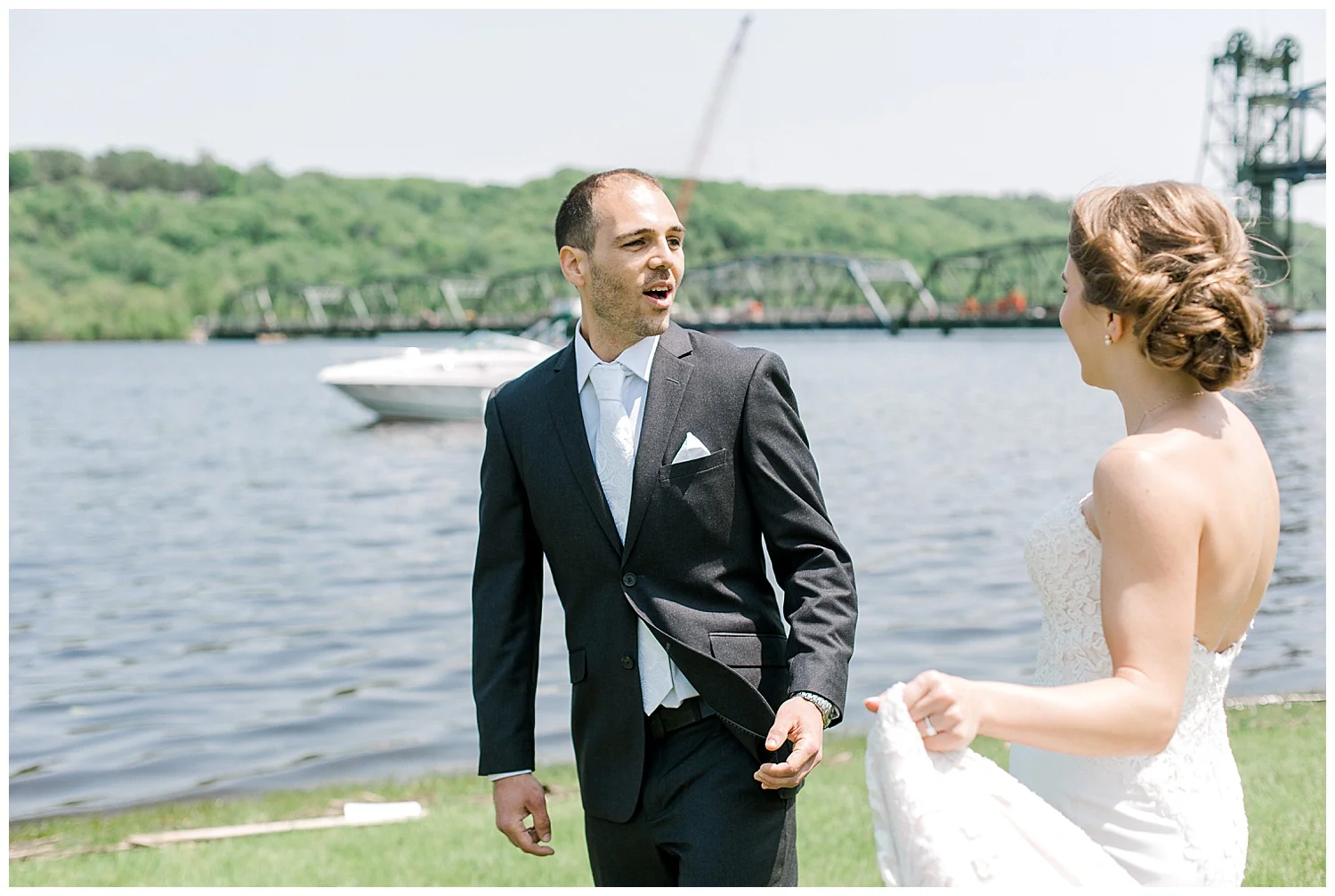 Lauren Baker Photography The Loft at Studio J Summer Minnesota Wedding