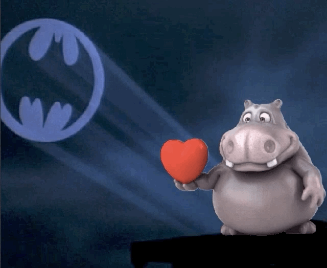 Batman stares at sky.gif