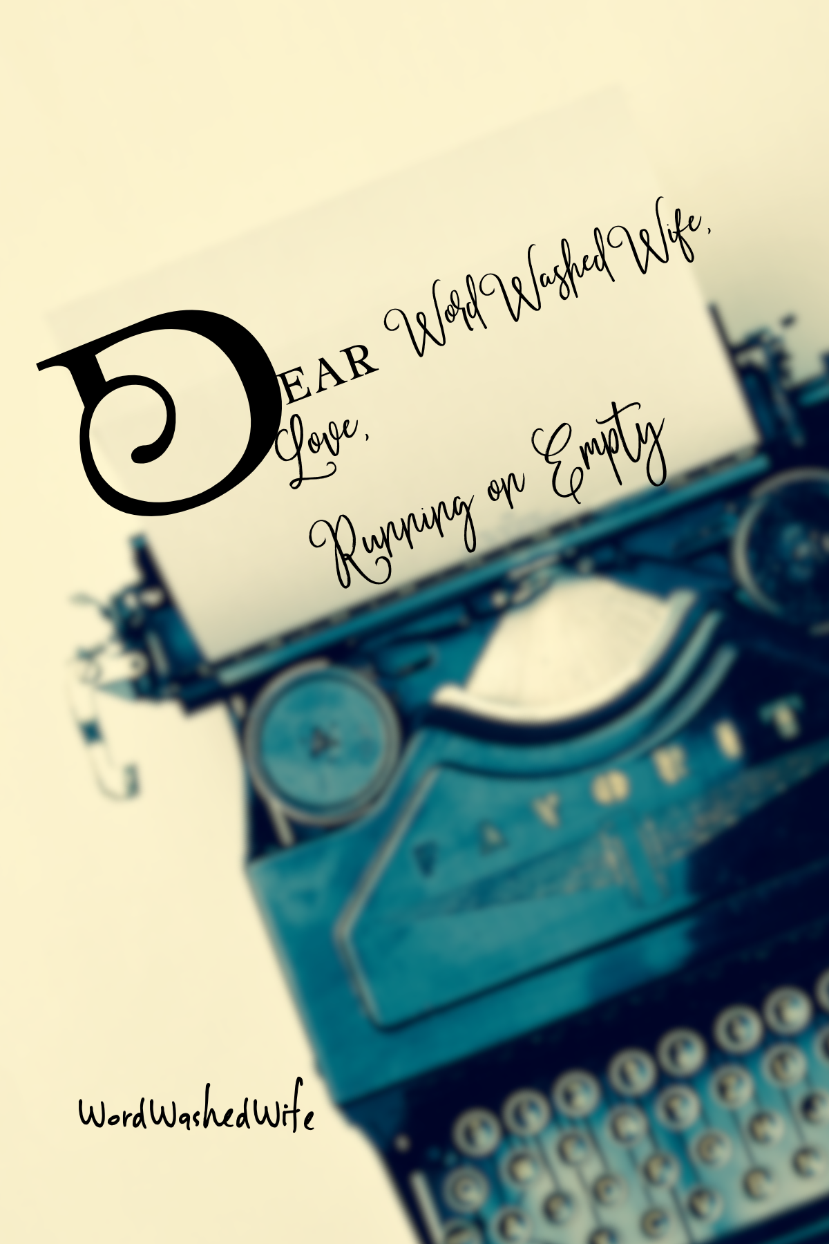 Dear Running on Empty,