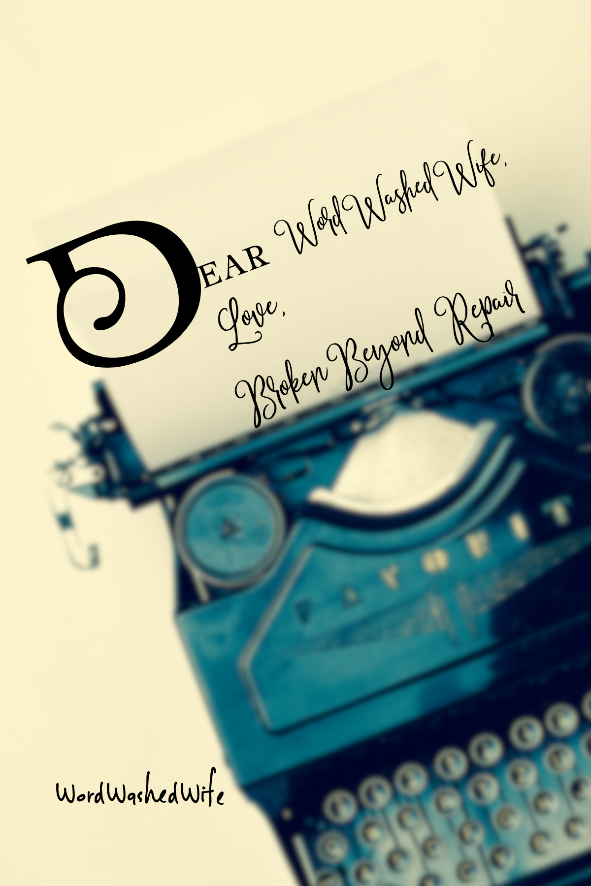 Dear Broken Beyond Repair,