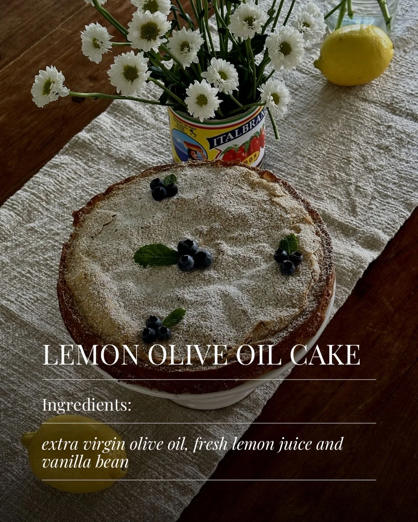 I&rsquo;ve been hanging onto this recipe for a while but it needs to be shared with lemon cake lovers.🍋✨

There&rsquo;s just something magical about lemon olive oil cake in the spring. It&rsquo;s so light, zesty, and effortlessly beautiful. Made wit
