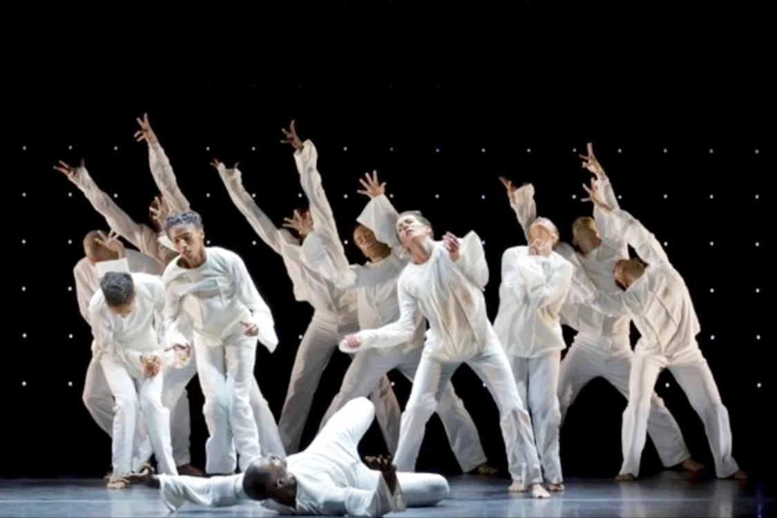 Alvin Ailey American Dance Theater in Robert Battle's Awakening . Photo by Paul Kolnik.