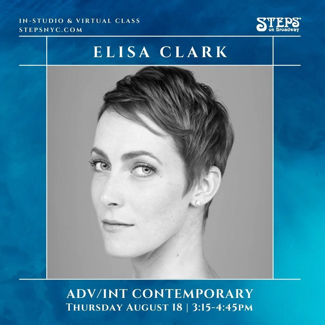 Thursday at STEPS!
&bull;
&bull;
Please join me tomorrow, Thursday 8/18 at 3:15pm for a Contemporary Modern class at @stepsonbroadway - live music with in-person AND virtual options available!  Don&rsquo;t miss the chance to learn some Robert Battle 