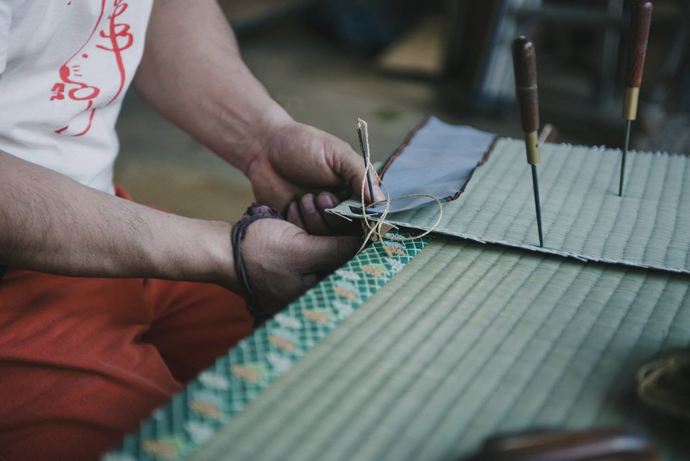 Tatami weaving class