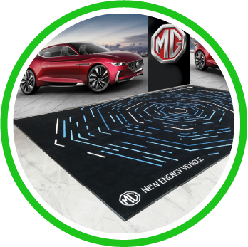Large Printed Carpet with MG logo