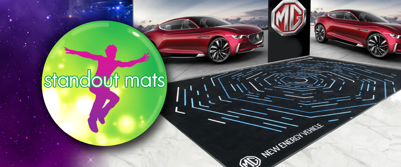 Printed Carpet Display Mats fully printed in Australia