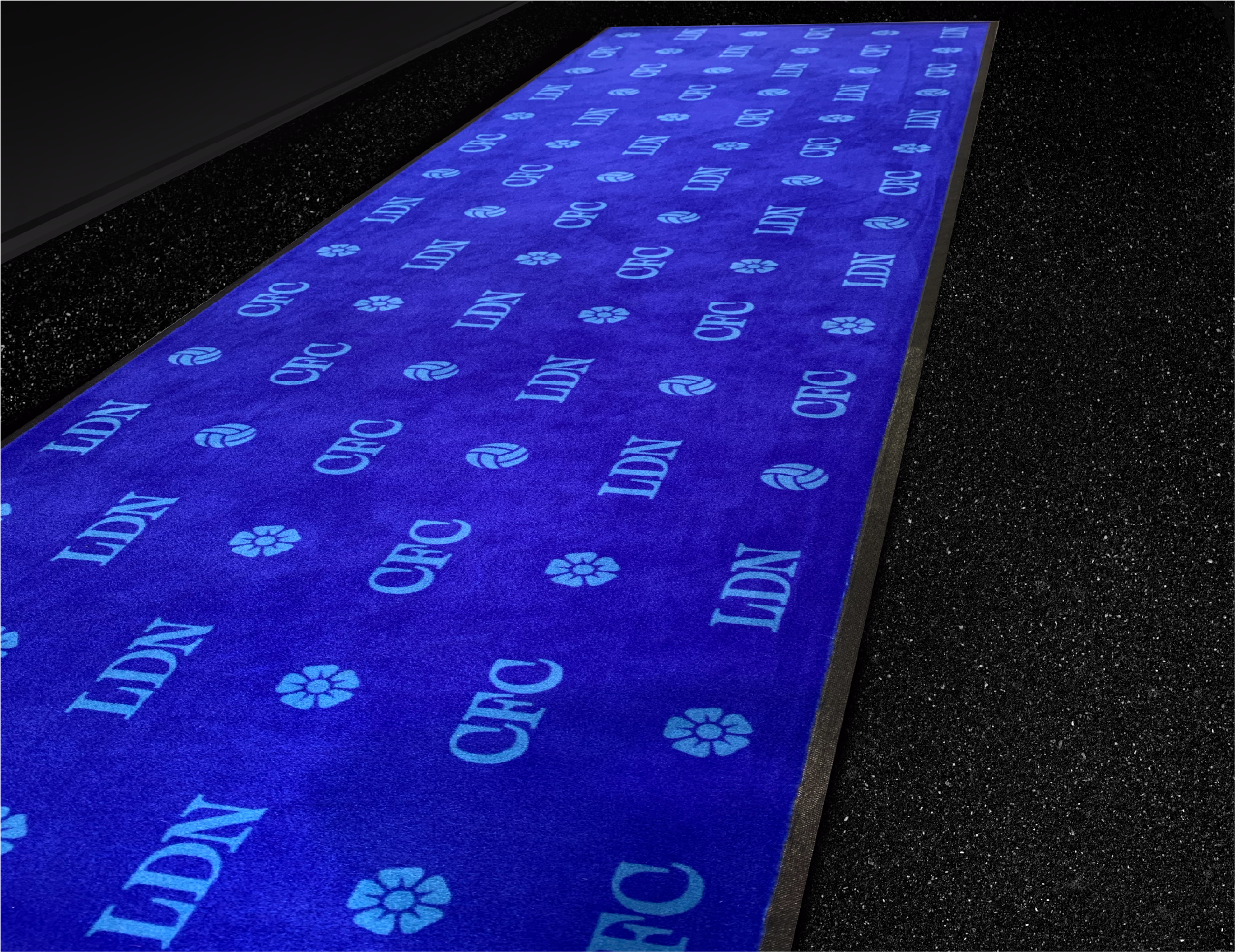 Promo-Carpet is perfect for short term exhibitions and displays.
