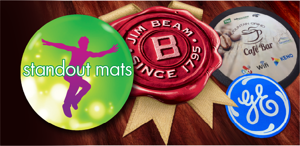 Round and Custom Size Bar Mats made in Australia.