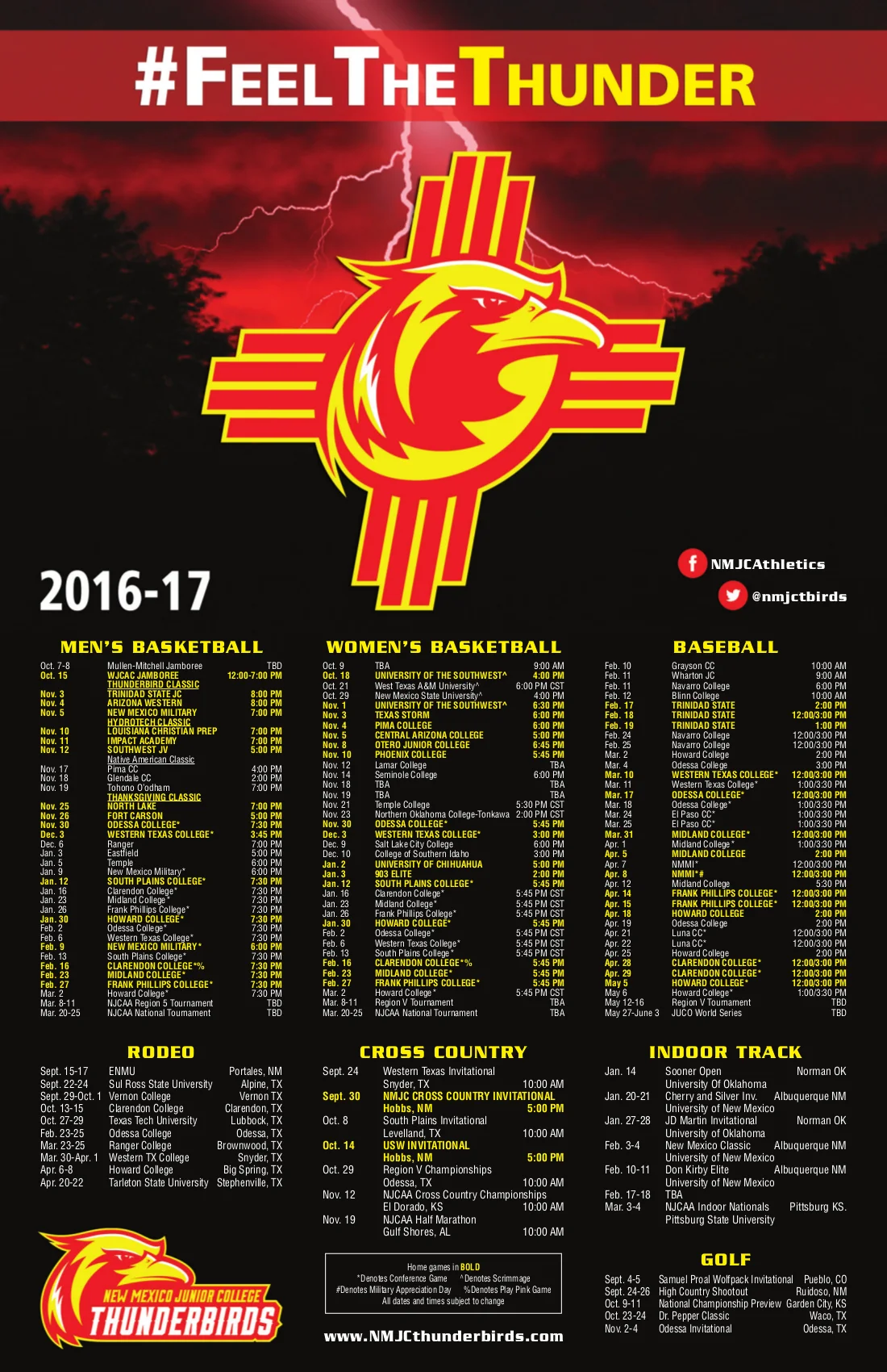 New Mexico Junior College Sport Poster
