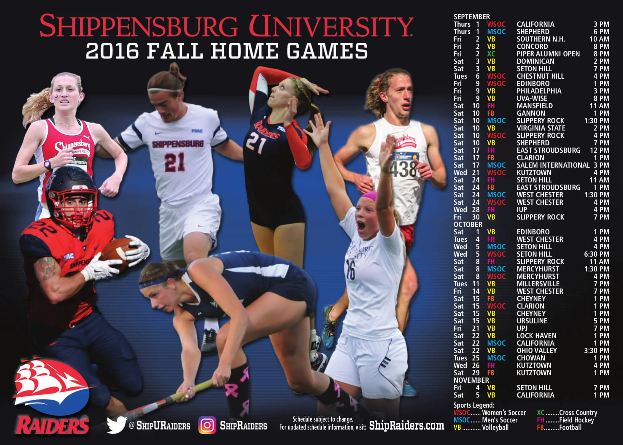 Shippensberg University Sport Magnet