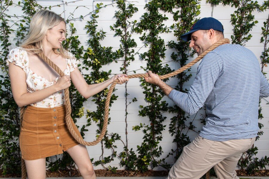 Tug of War Bear and the Beanstalk Hire lawn and backyard games