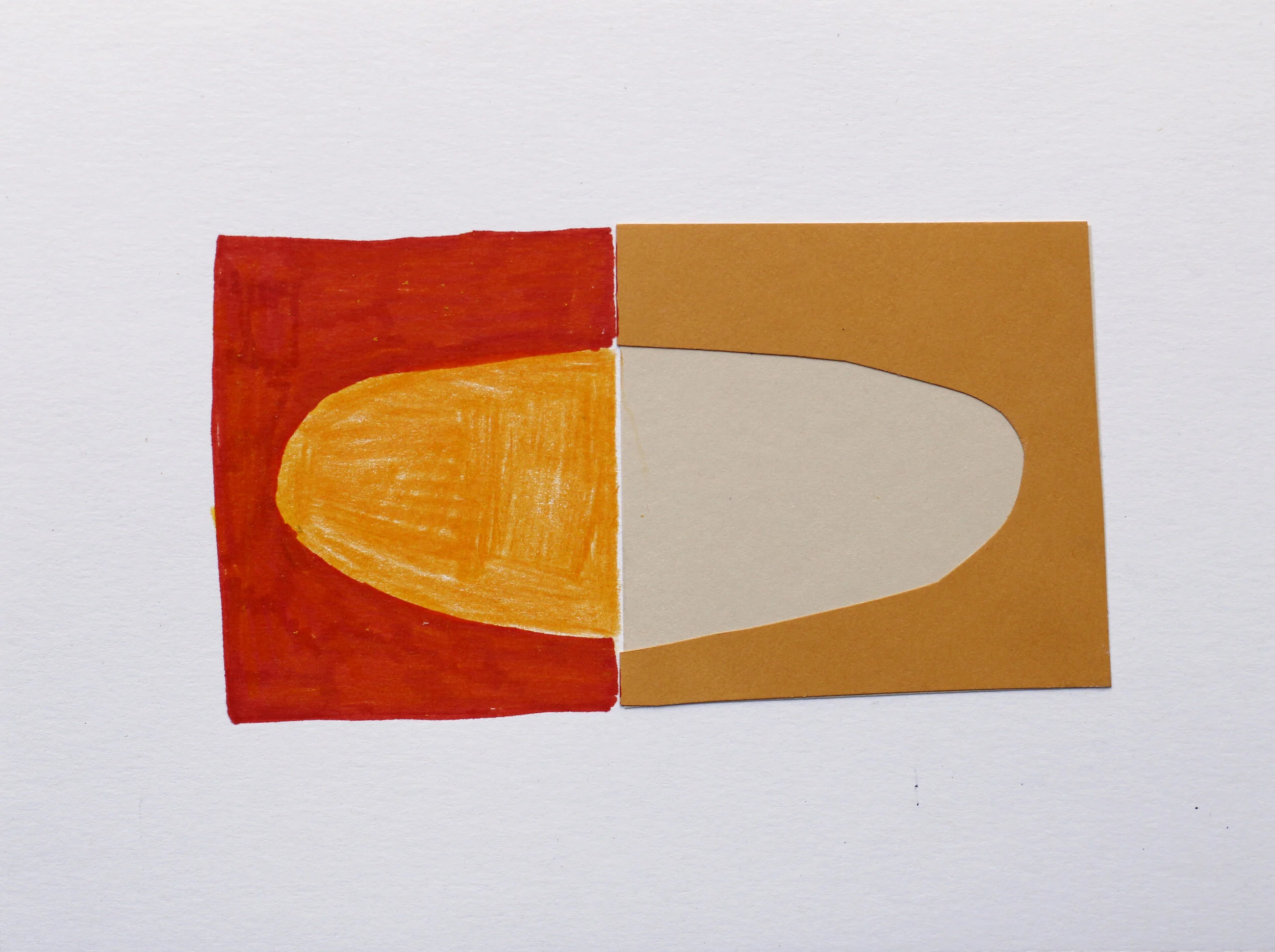  Paper and maker collage  6” x 8”  2020 