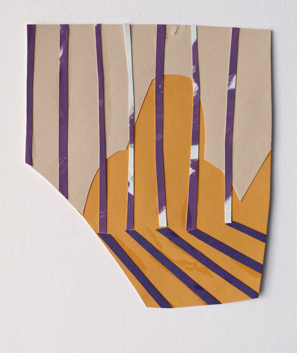  Paper collage  6” x 8”  2020 