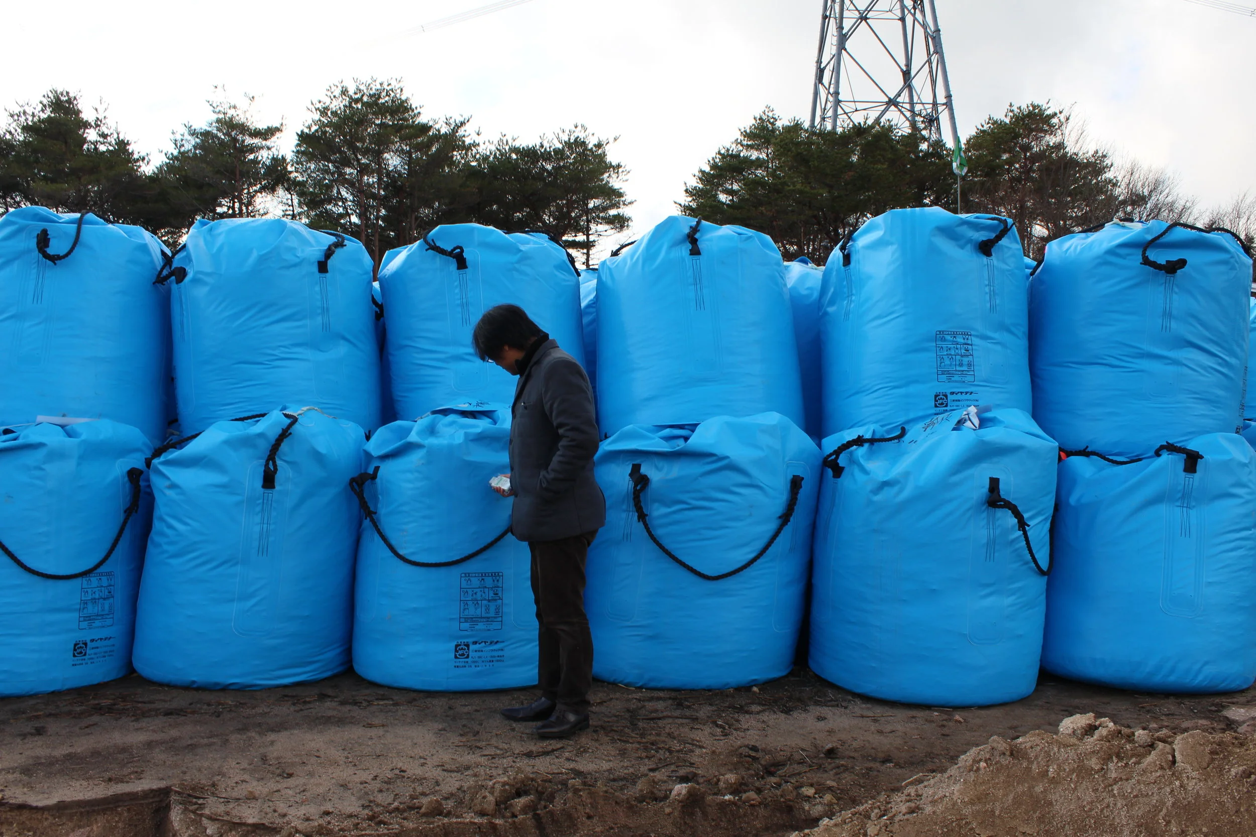 Bags of radioative waste awaiting some final, safe resting place.3.JPG