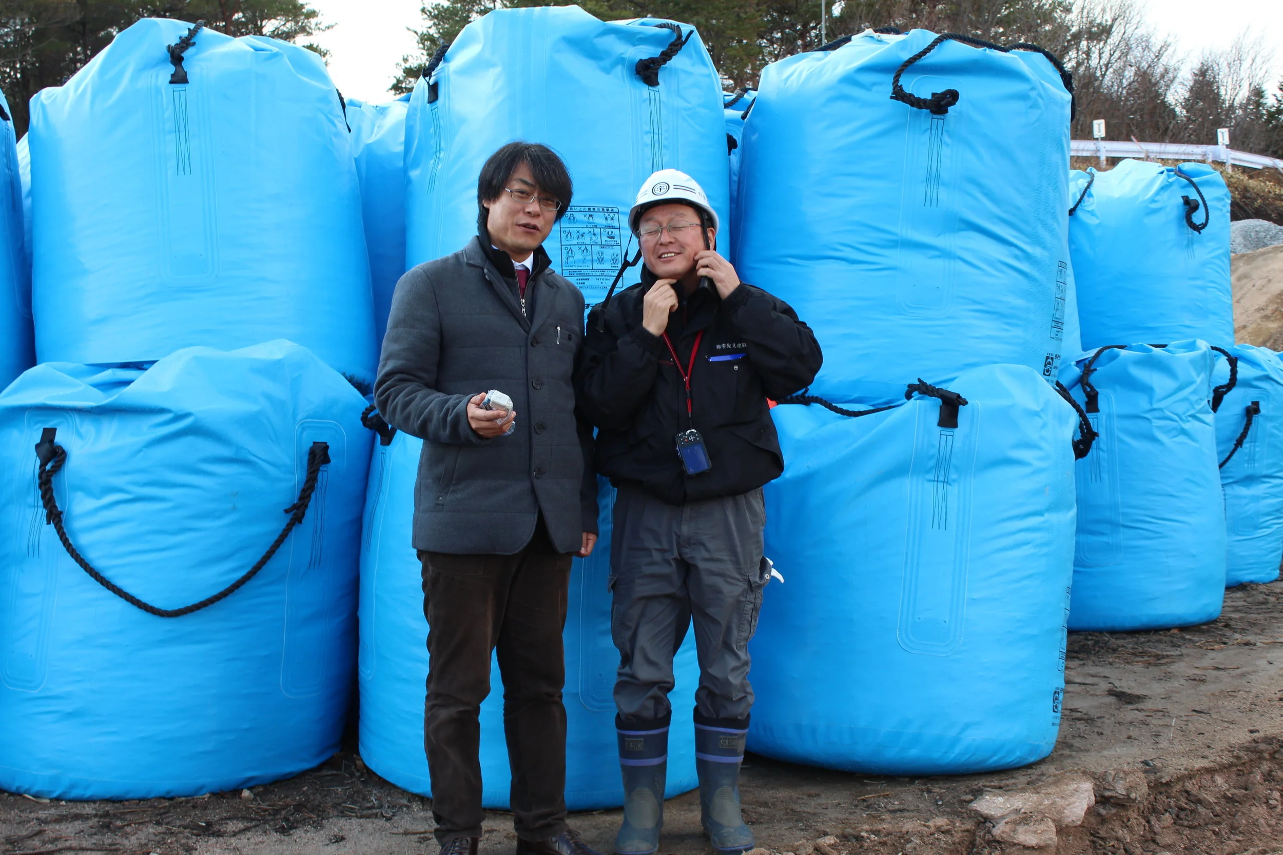 Bags of radioative waste awaiting some final, safe resting place.4.JPG