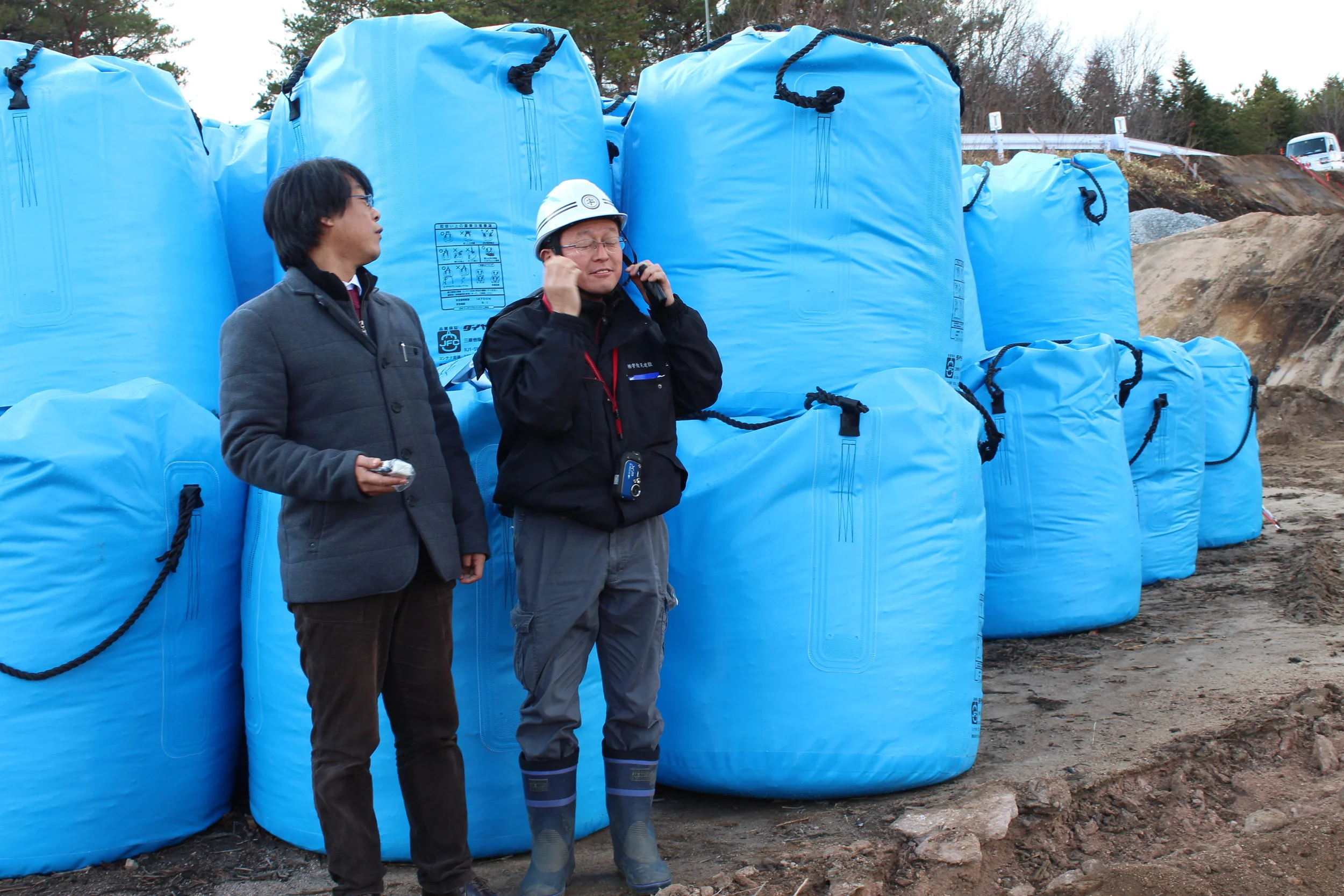 Bags of radioative waste awaiting some final, safe resting place.5.JPG