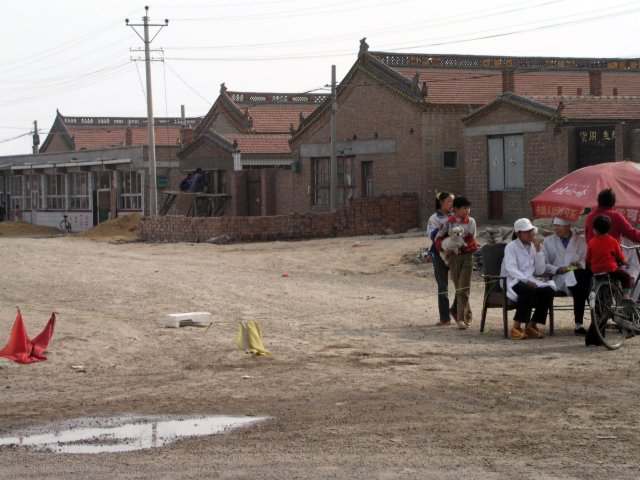  Across the country villagers set up quarantines. 