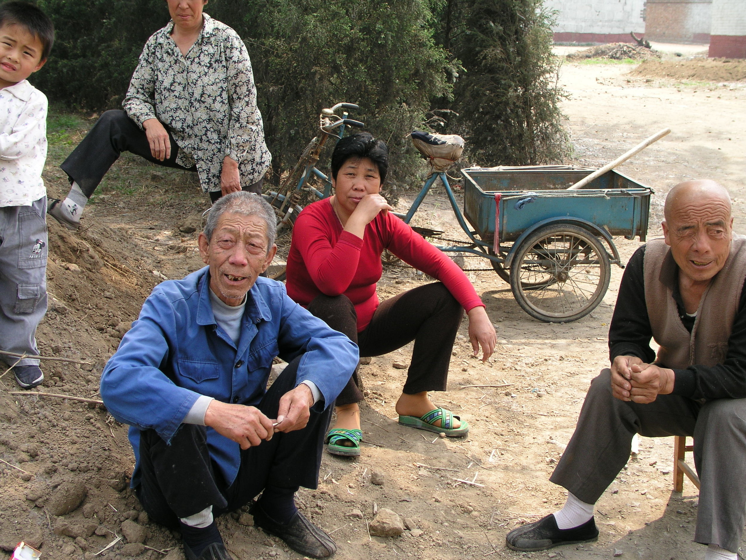 In a village north of Beijing the elders said no outsiders allowed , in hopes of keeping SARS out, even if it hurt their vegetable sales.1.JPG