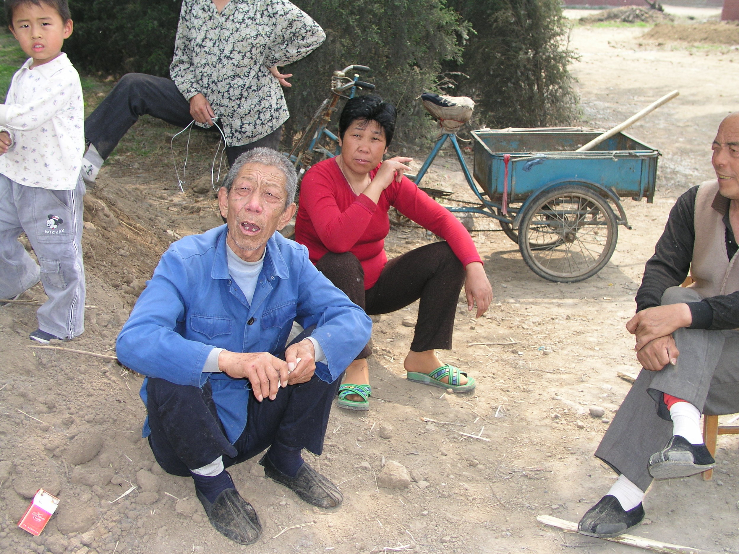 In a village north of Beijing the elders said no outsiders allowed , in hopes of keeping SARS out, even if it hurt their vegetable sales.12.JPG