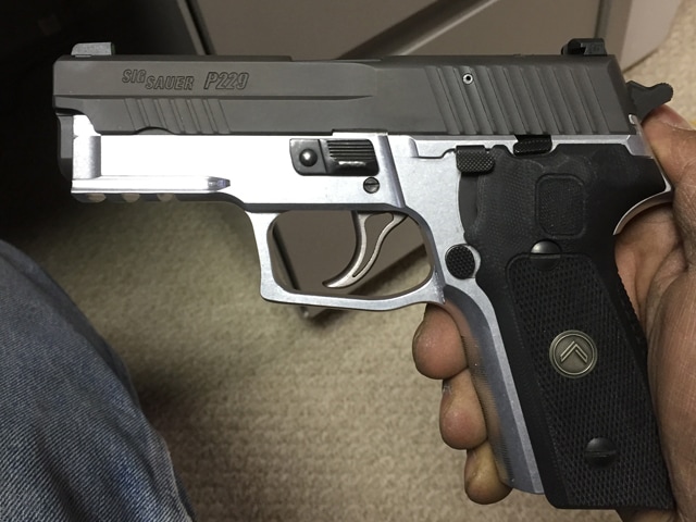 P229 legion slide and grips on your frame before sending for color-matched Cerakote by MSG limited