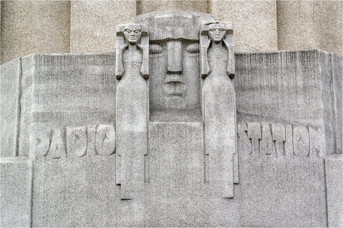 *Detail of the facade of Radio Kootwijk in the province of Gelderland, The Netherlands