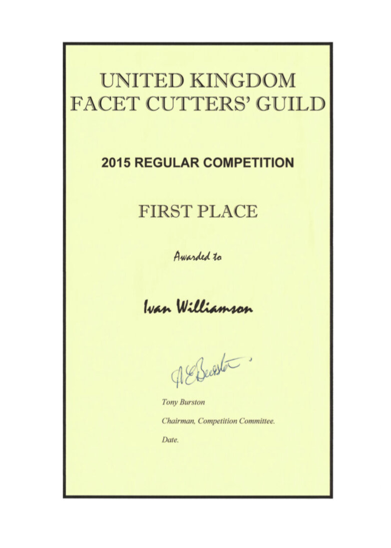 Facet Cutters Guild winner