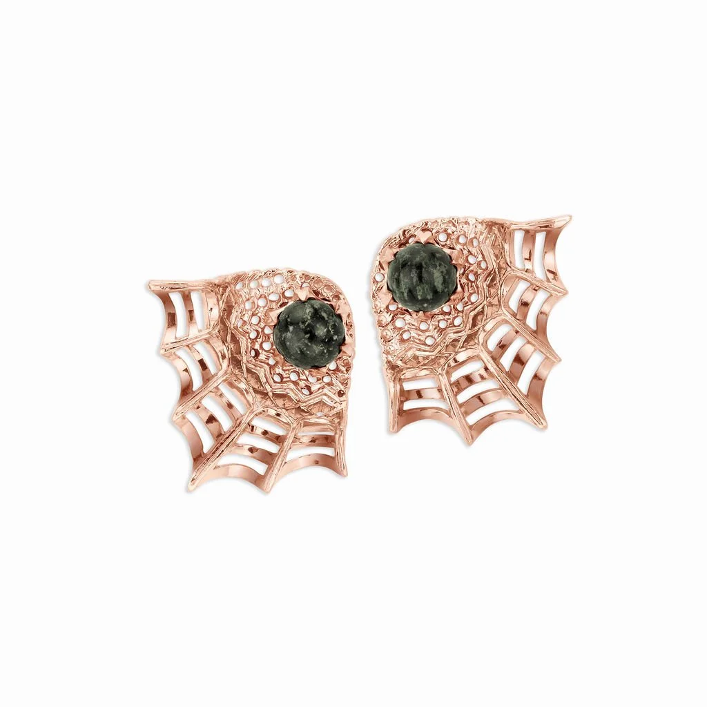 KAJD_Oppenwark_studs_and_ear_jackets_in_rose_gold_with_Serpentine_Shetland_stone.jpg