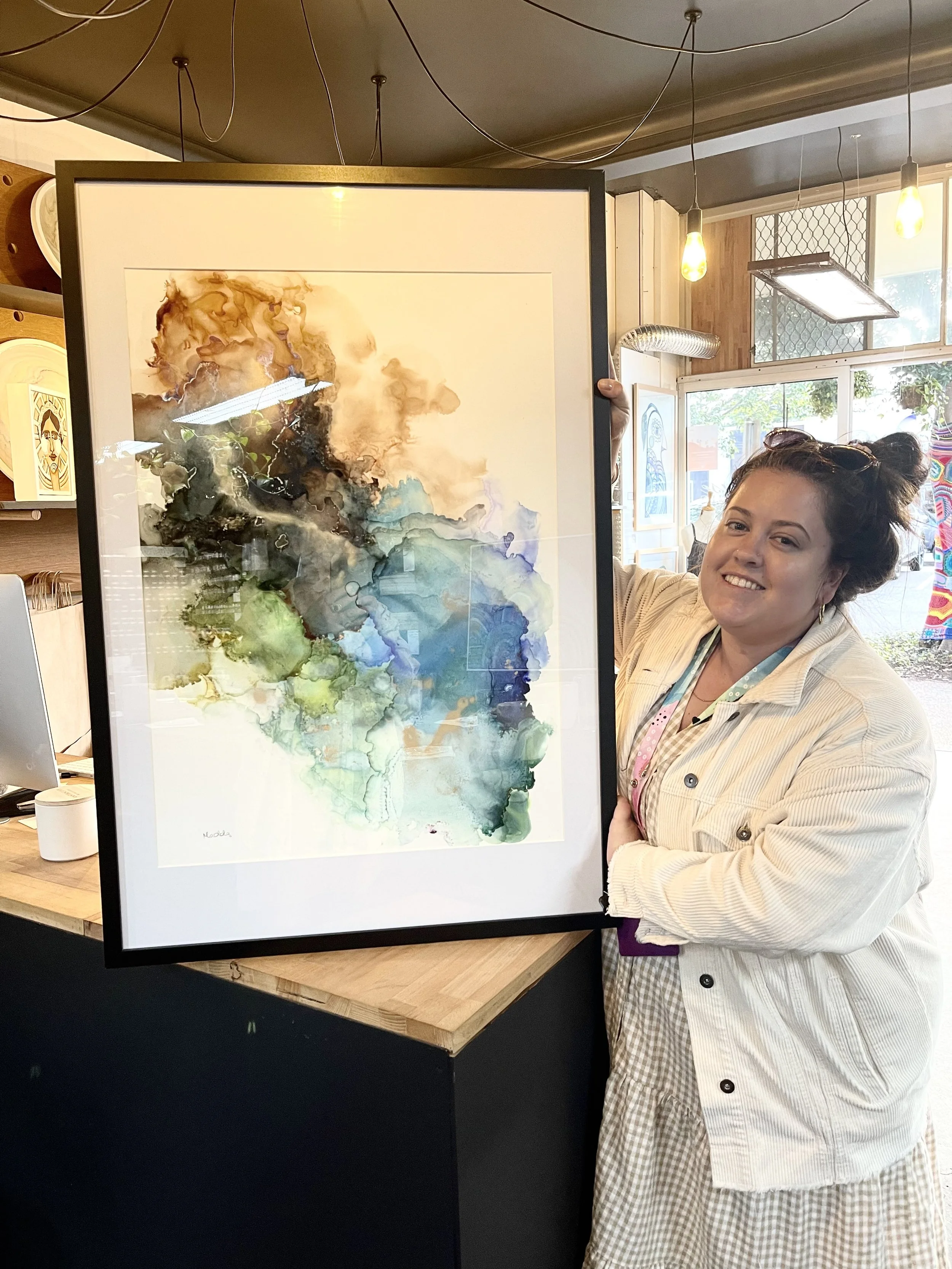 Large Alchohol Ink Art