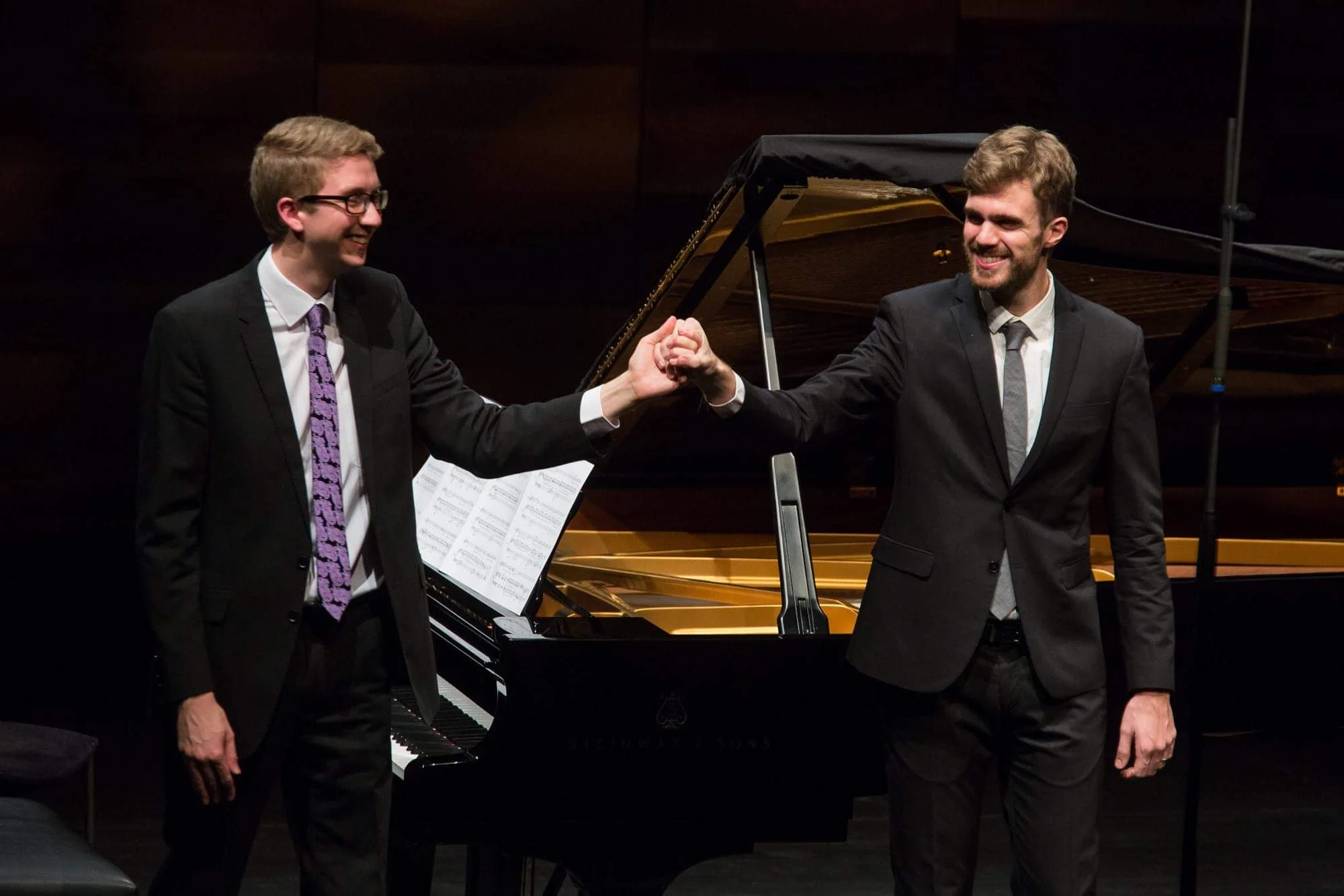 Josep and Ian Tindale on the 1st Echo Rising Stars recital in Budapest