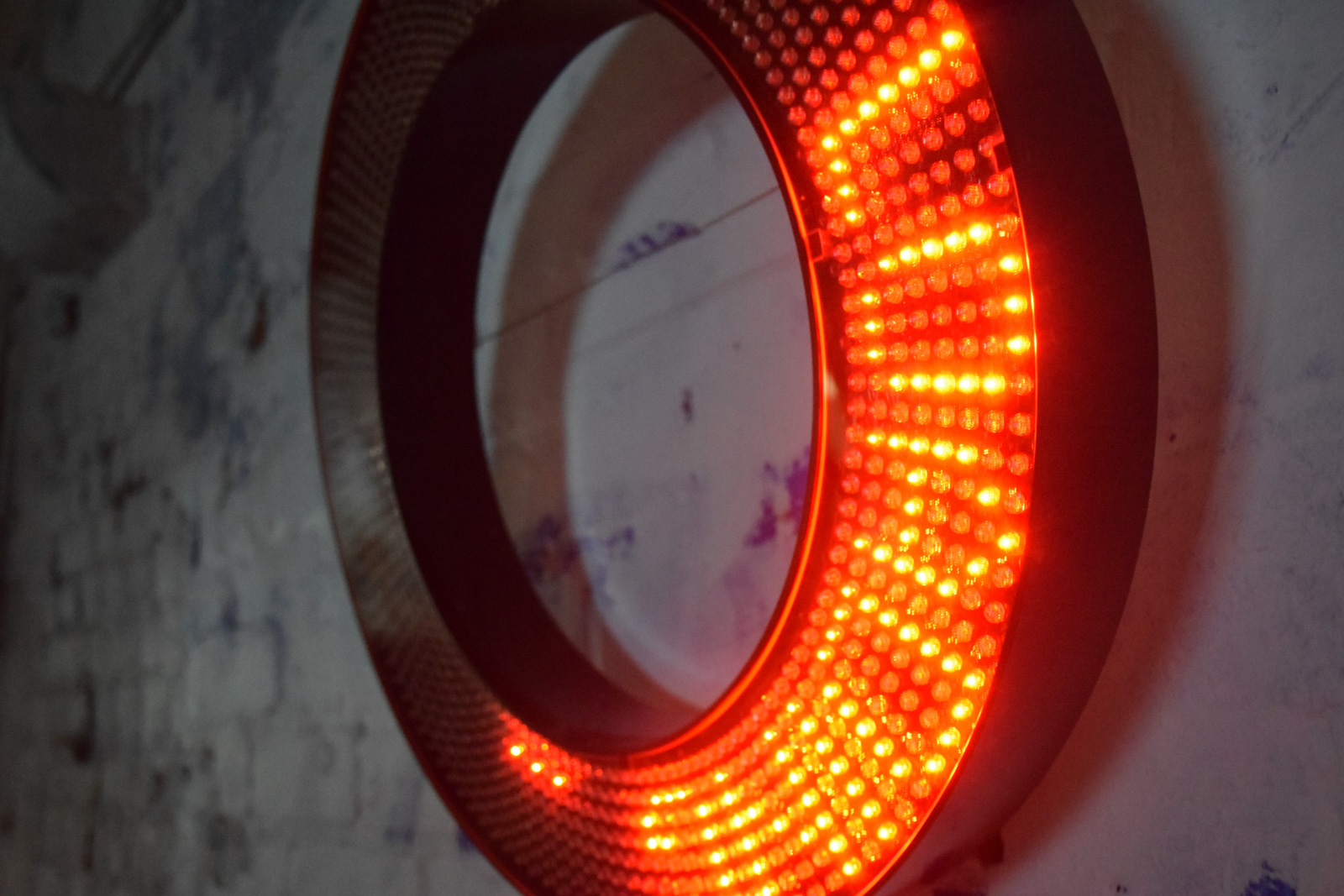 Aristarkh Chernyshev, Loading, 2007, Custom LED Panel, 50 x 6 cm, Courtesy the artist and XL Gallery, Moscow © Aristarkh Chernyshev