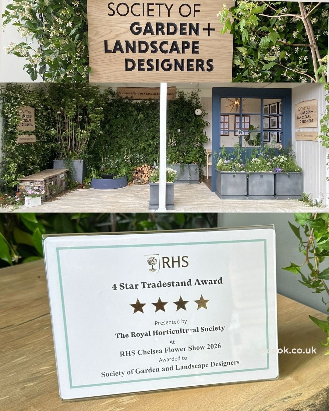 We are absolutely delighted to share that our trade stand garden for the Society of Garden and Landscape Designers at Chelsea has been awarded 4 stars.
It has been a huge privilege to be part of this project, and we are so grateful to everyone who he