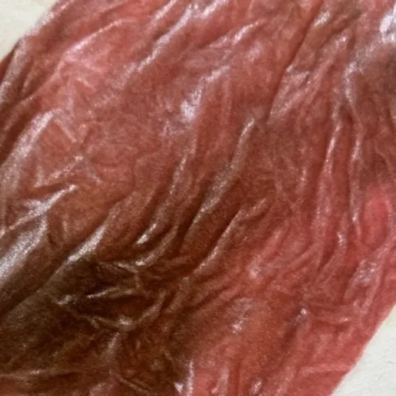 Velvet - Textured Peach - Hand dyed 6 x 30 inch fabric for Rug Hooking, Punch Needle, Weaving, Applique, and More!