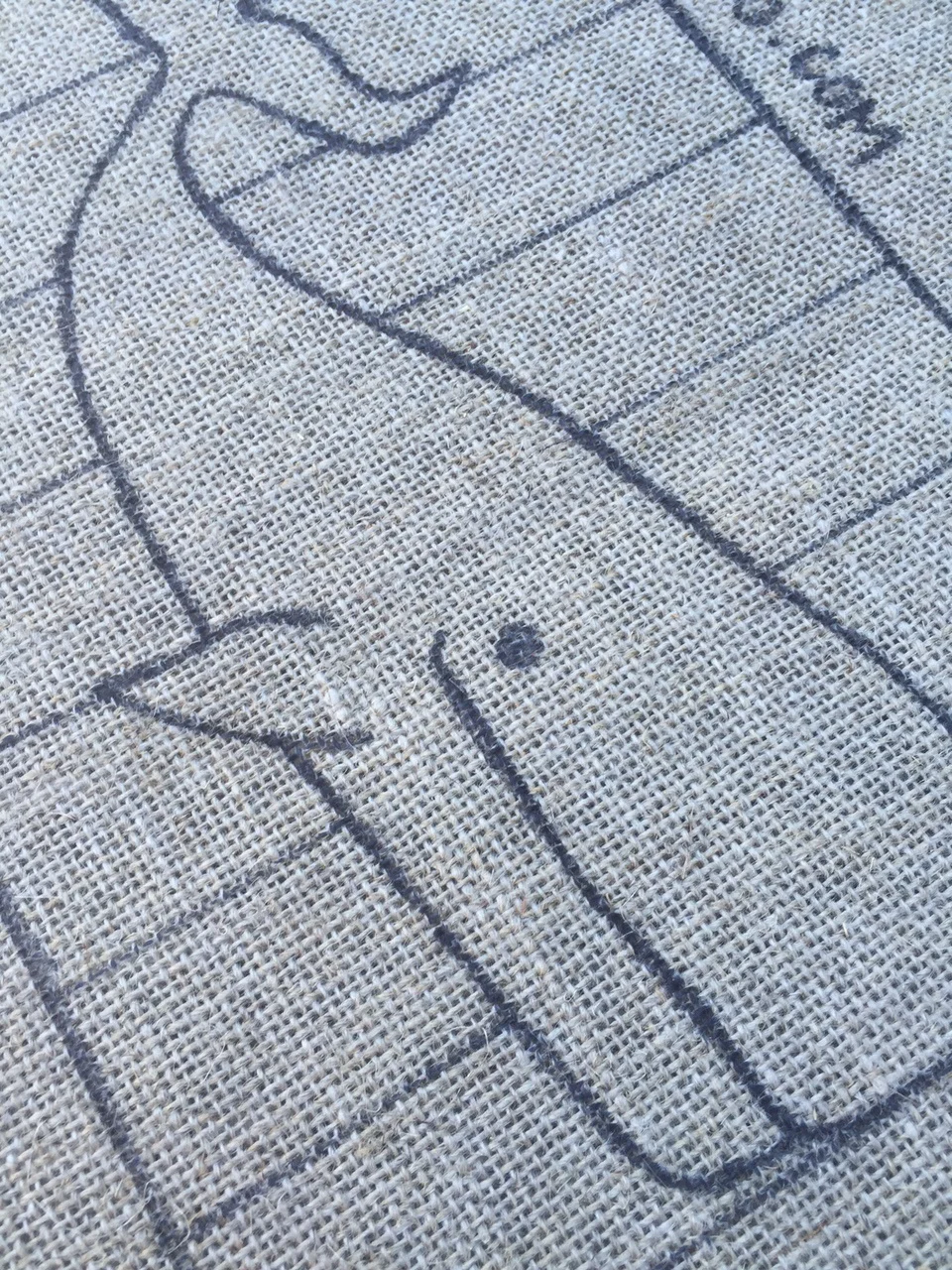 Stripey Whale - Original Hand Drawn 8 x 20 inch Rug Hooking Pattern on Your  Choice of Foundation — loop by loop studio