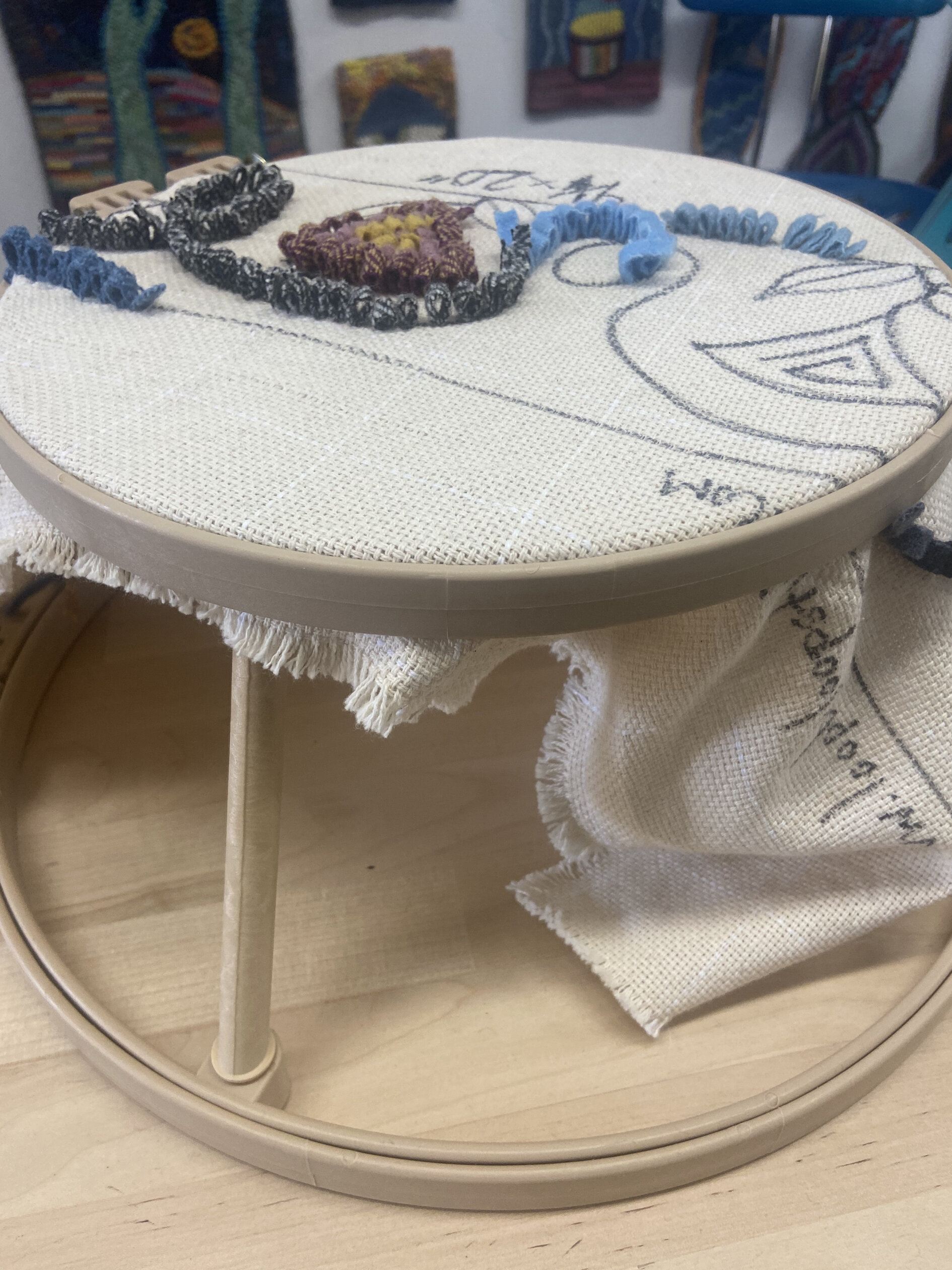 Trying out my new quilting hoop and stand for the first time - any tips for  making hand quilting work on a hoop? : r/quilting