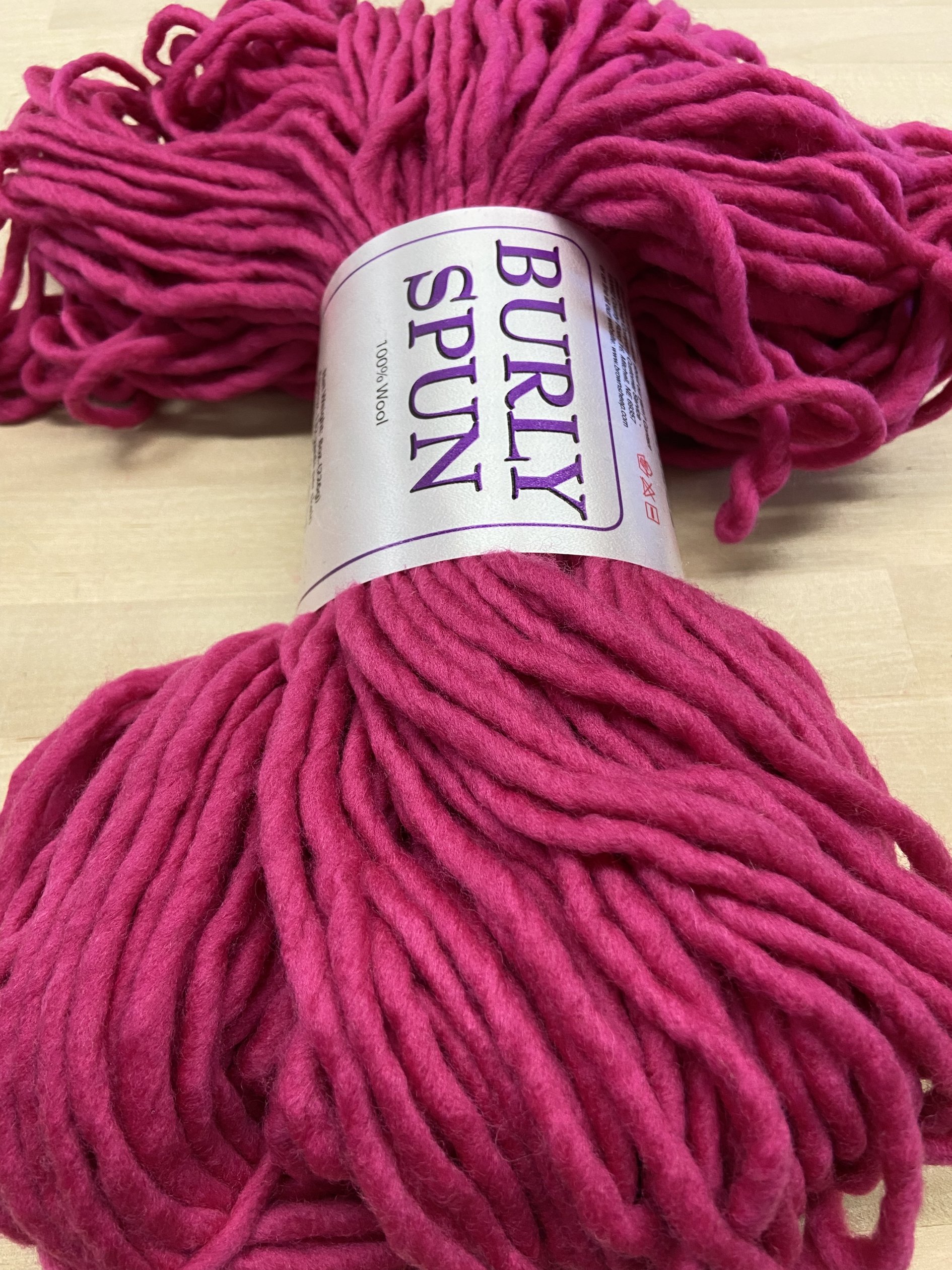 Lotus Pink - Burly Spun Yarn by Brown Sheep Co. 8oz 100% Wool Single Ply,  Super Bulky Yarn for Rug Hooking, Punch Needle or Weaving - Two Sizes to  Choose From —