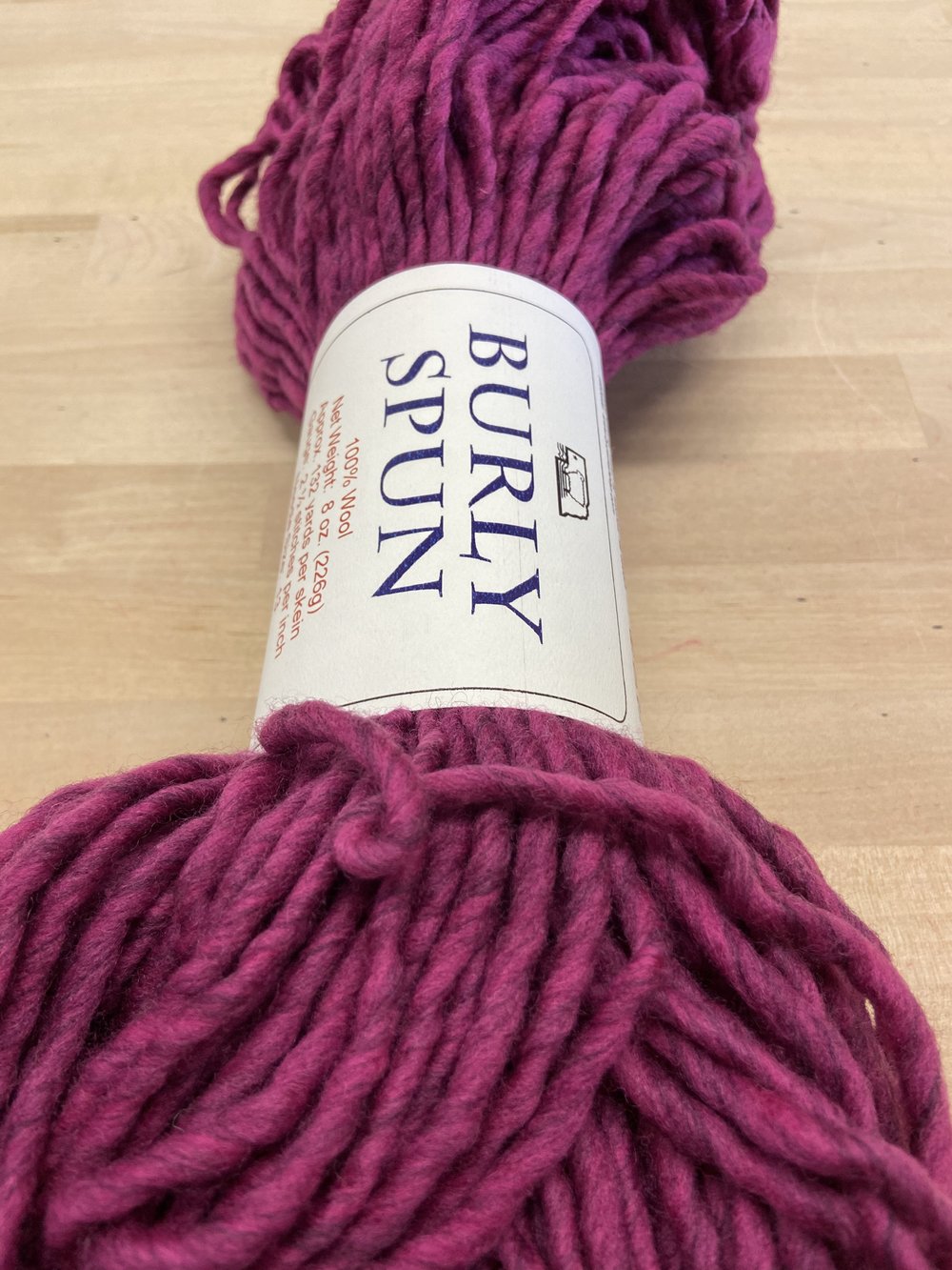 Hand Dyed Super Bulky Single Ply Wool Yarn for Rug Hooking & Punch Needle -  Pink and Purple - Two of a Kind Hand Painted 100% Wool — loop by loop studio