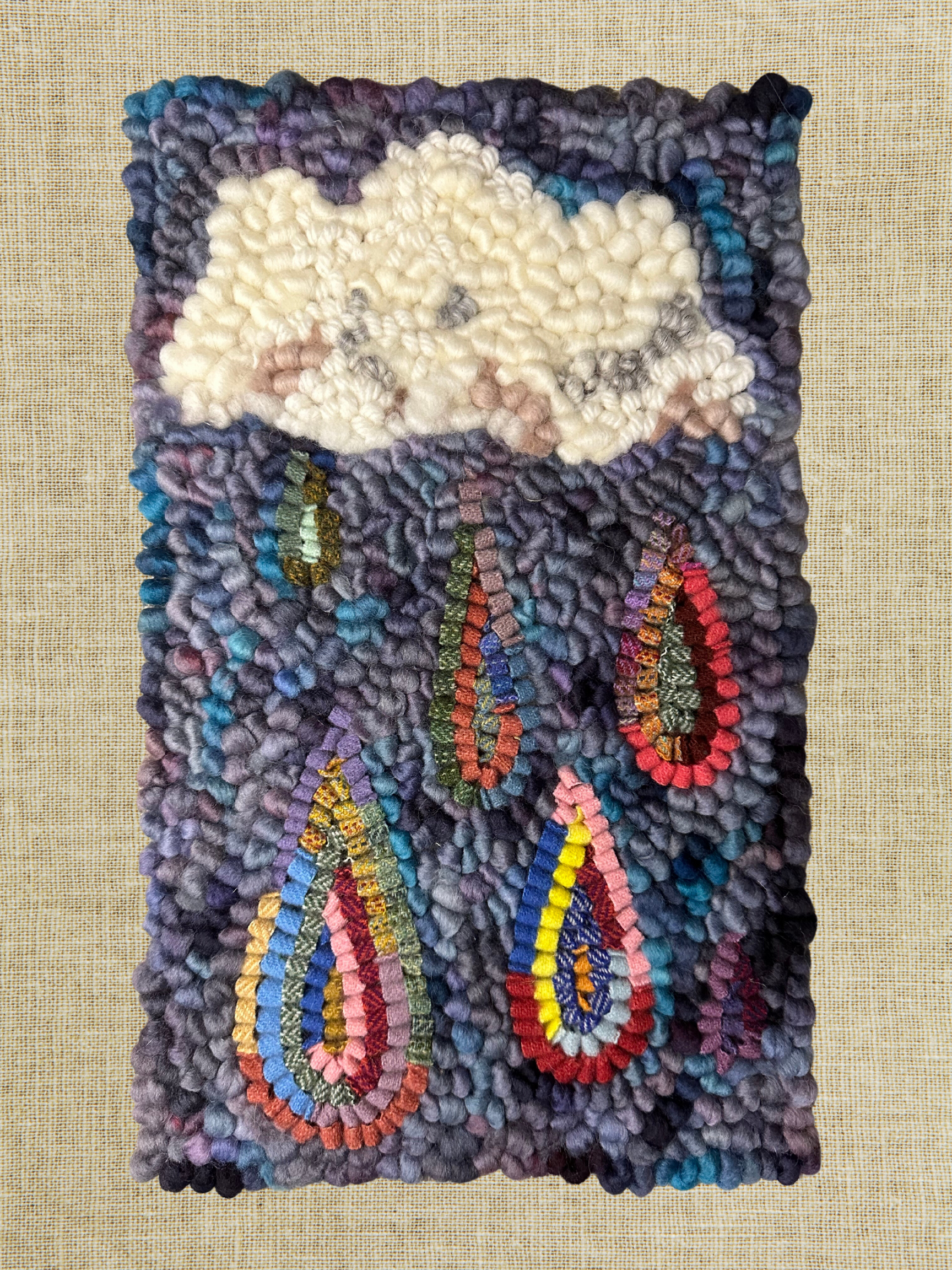 Rainy Day - Original Hand Drawn 14 by 16 inch Rug Hooking Pattern on ...