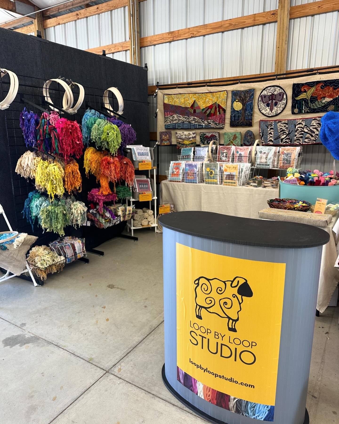 Come to the CT Sheep and Fiber Festival at the North Haven Fairgrounds today from 9-4!  It&rsquo;s looking to be a beautiful day! #ctfiberfest #fiberfestival #connecticut #fiberart #textileart #fiberartist #textileartist #rughooking #hookedrug #rugma