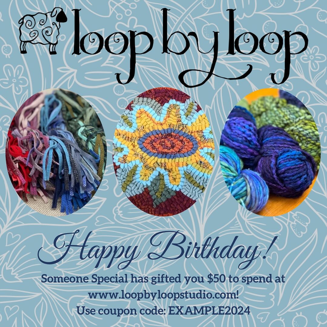 I&rsquo;ll leave this here just in case you are in need of a gift in a pinch! I make fully customizable gift cards for birthdays, Mother&rsquo;s Day, Father&rsquo;s Day, etc! DM me. #rughooking #artsupplies #mothersdaygift #gifts #fiberart #fiberarti